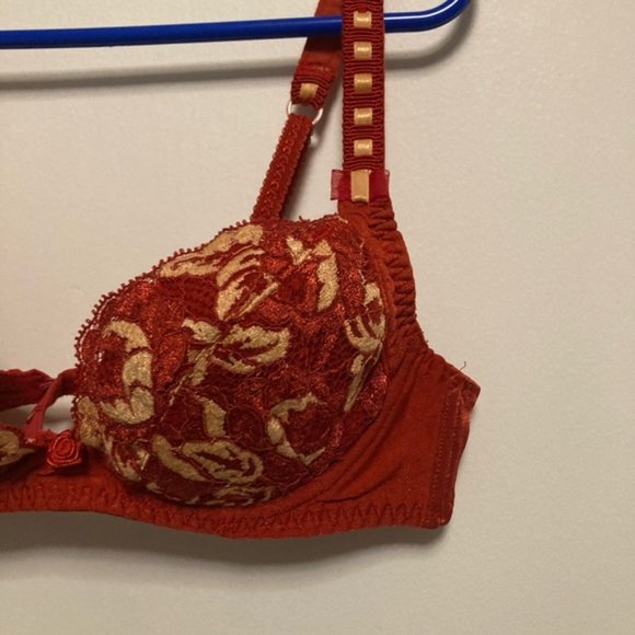 Aubade designer red bra 30B - Picture 5 of 7